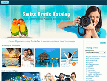 Tablet Screenshot of gratis-kataloge.ch